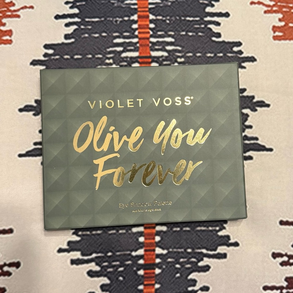 Violet Voss Olive You Forever Palette with Gold Text